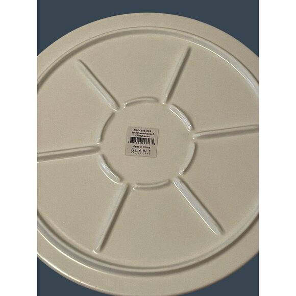 Creative Brands Slant Collections Ceramic Cheese Board 10" Round All The Cheeses - Picture 6 of 8